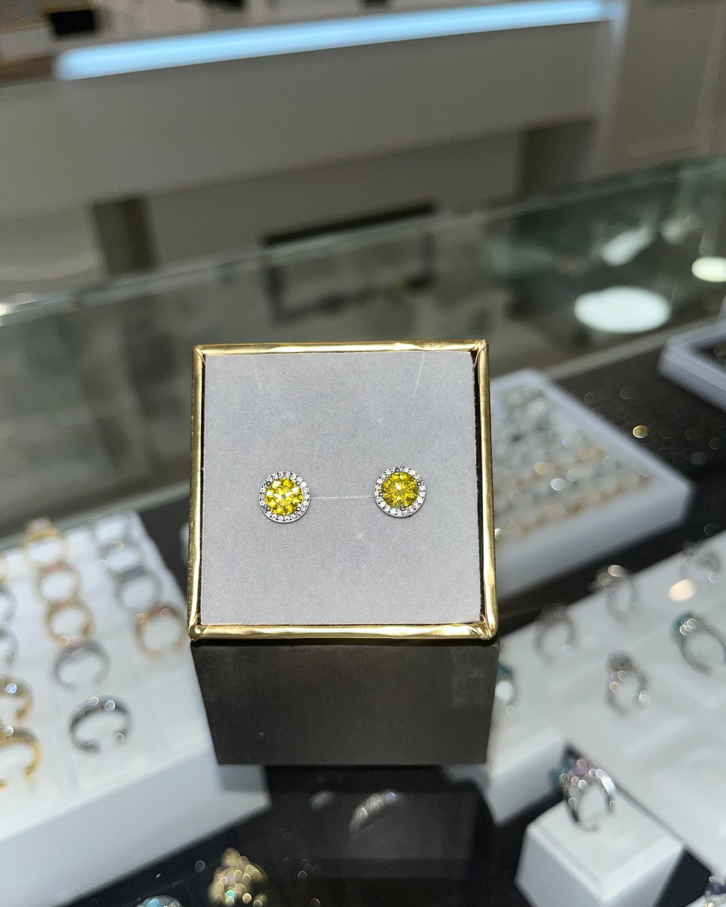 Boucles d’oreilles Argent- Moissanite VVS