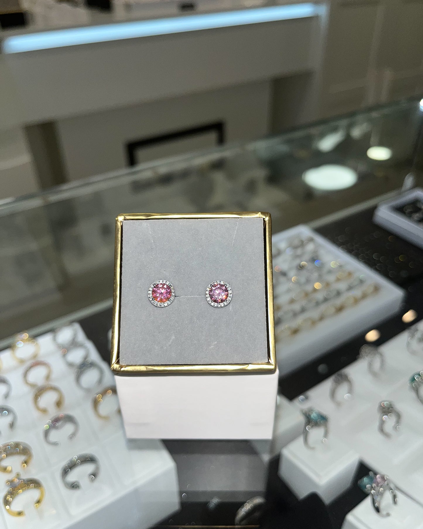 Boucles d’oreilles Argent- Moissanite VVS