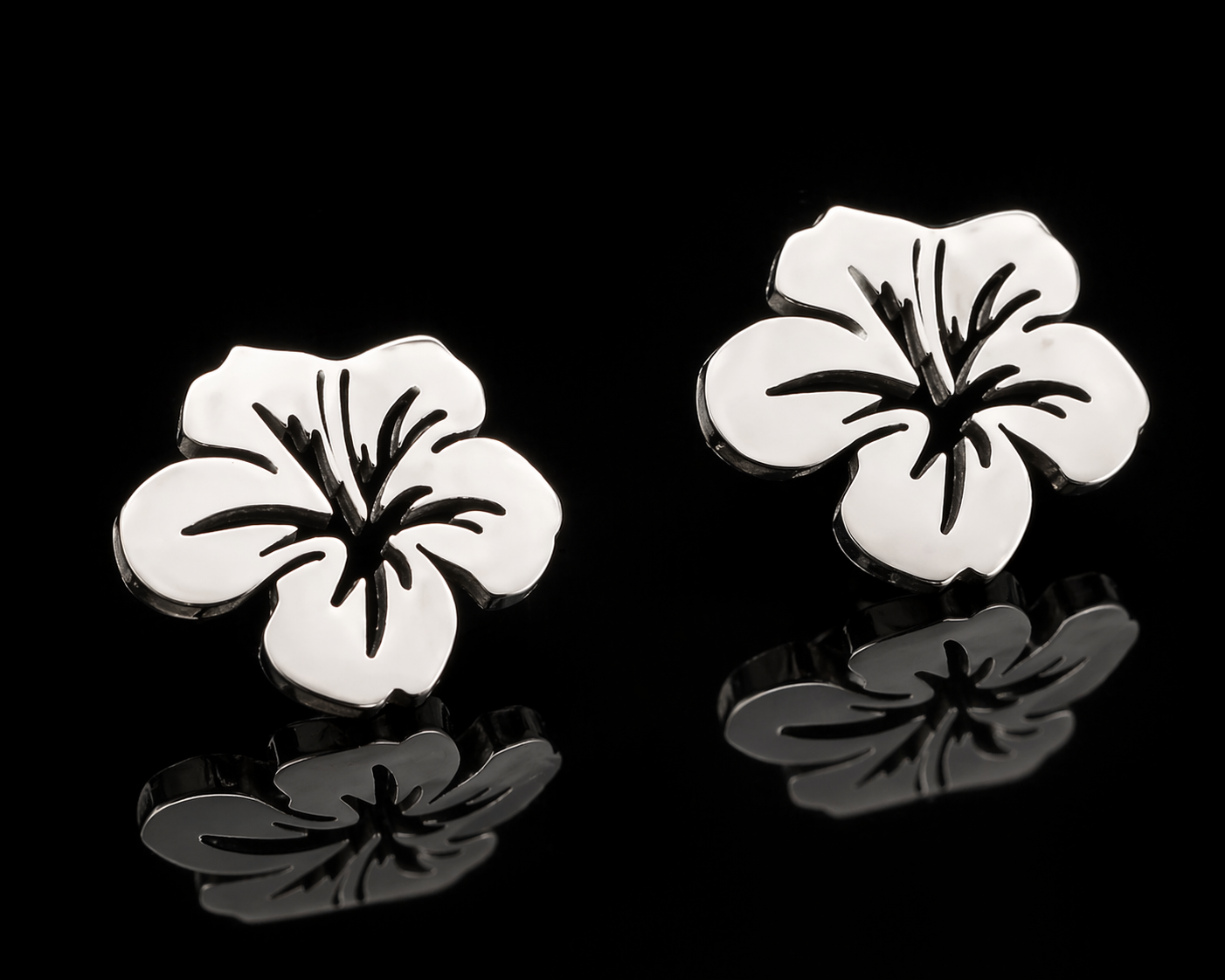 Boucles d'oreilles hibicus