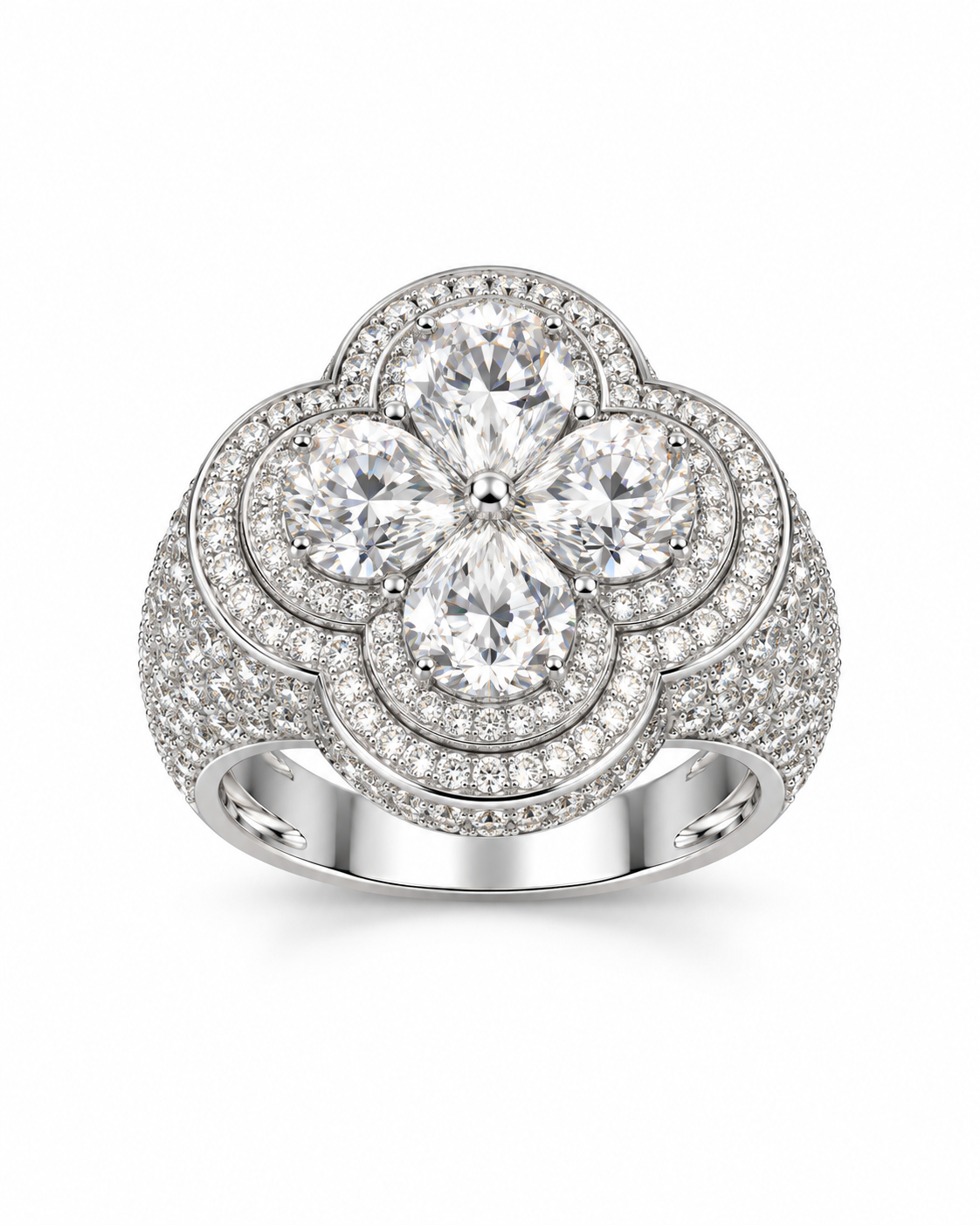 Moissanite VVS1 et argent 925