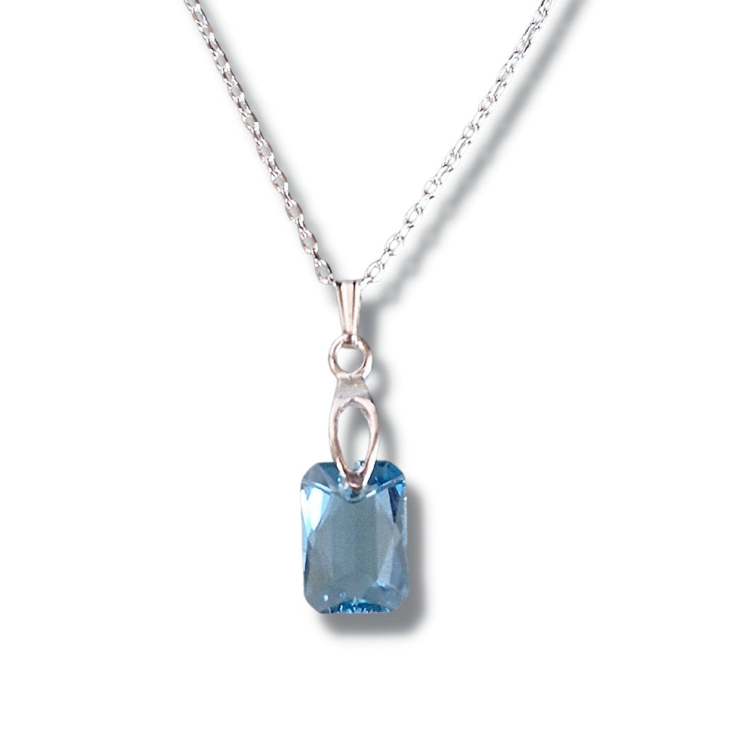 Collier Argent 925 et Cristal