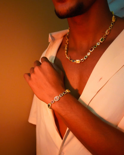Collier multicolore