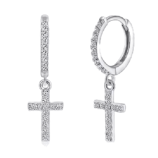 Boucles d’oreilles croix