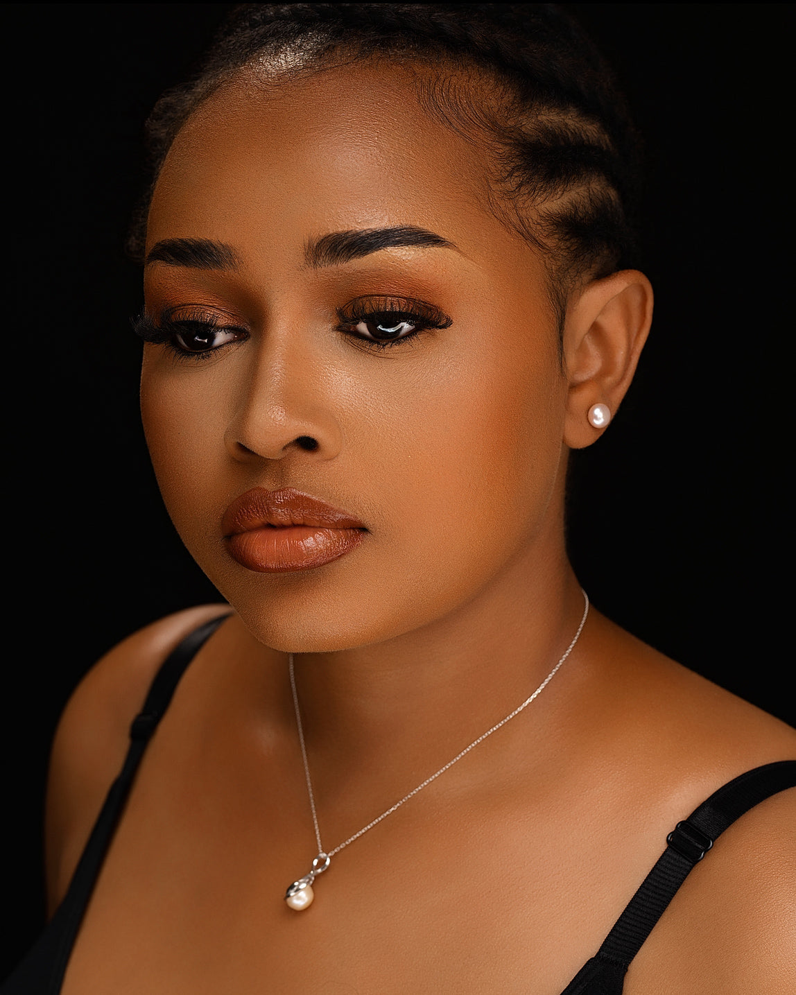 Parure véritable perle de culture