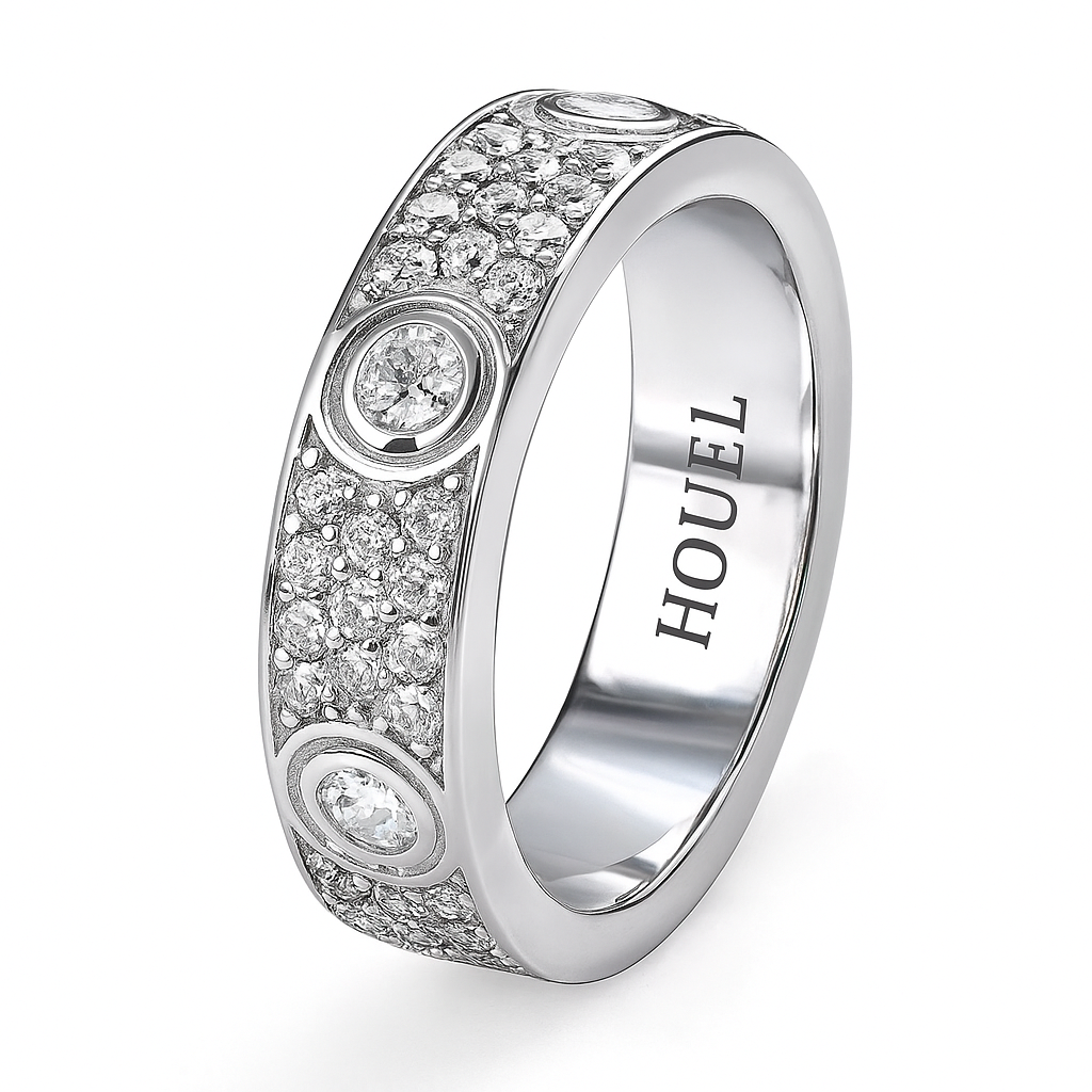 Bague Moissanite VVS1