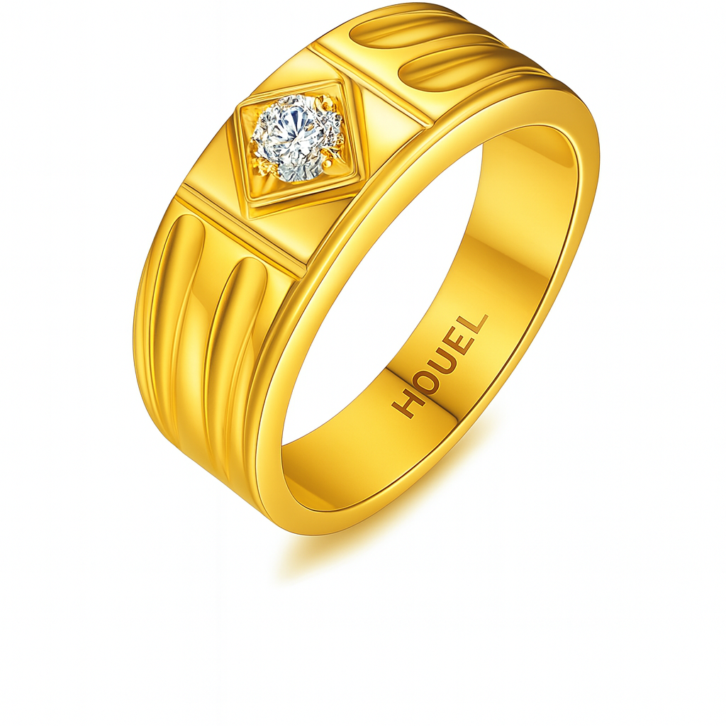 Chevalière moissanite VVS1