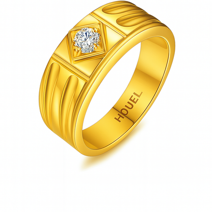 Chevalière moissanite VVS1