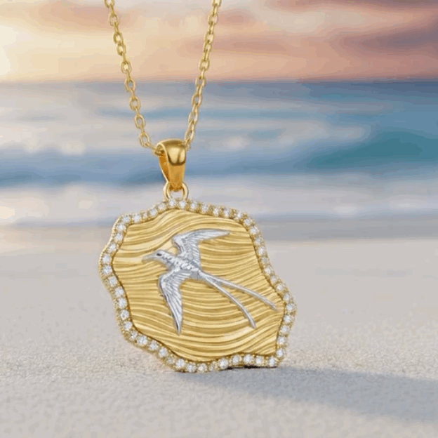 Collier- Réunion Pierre VVS1