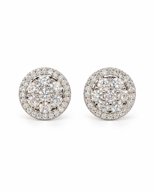 Boucles d'oreilles Moissanites VVS1