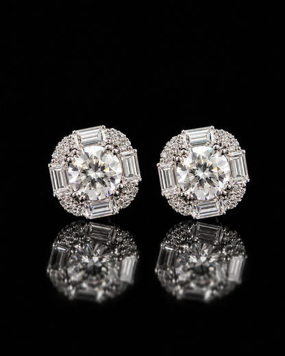 Boucles d'oreilles moissanites VVS1