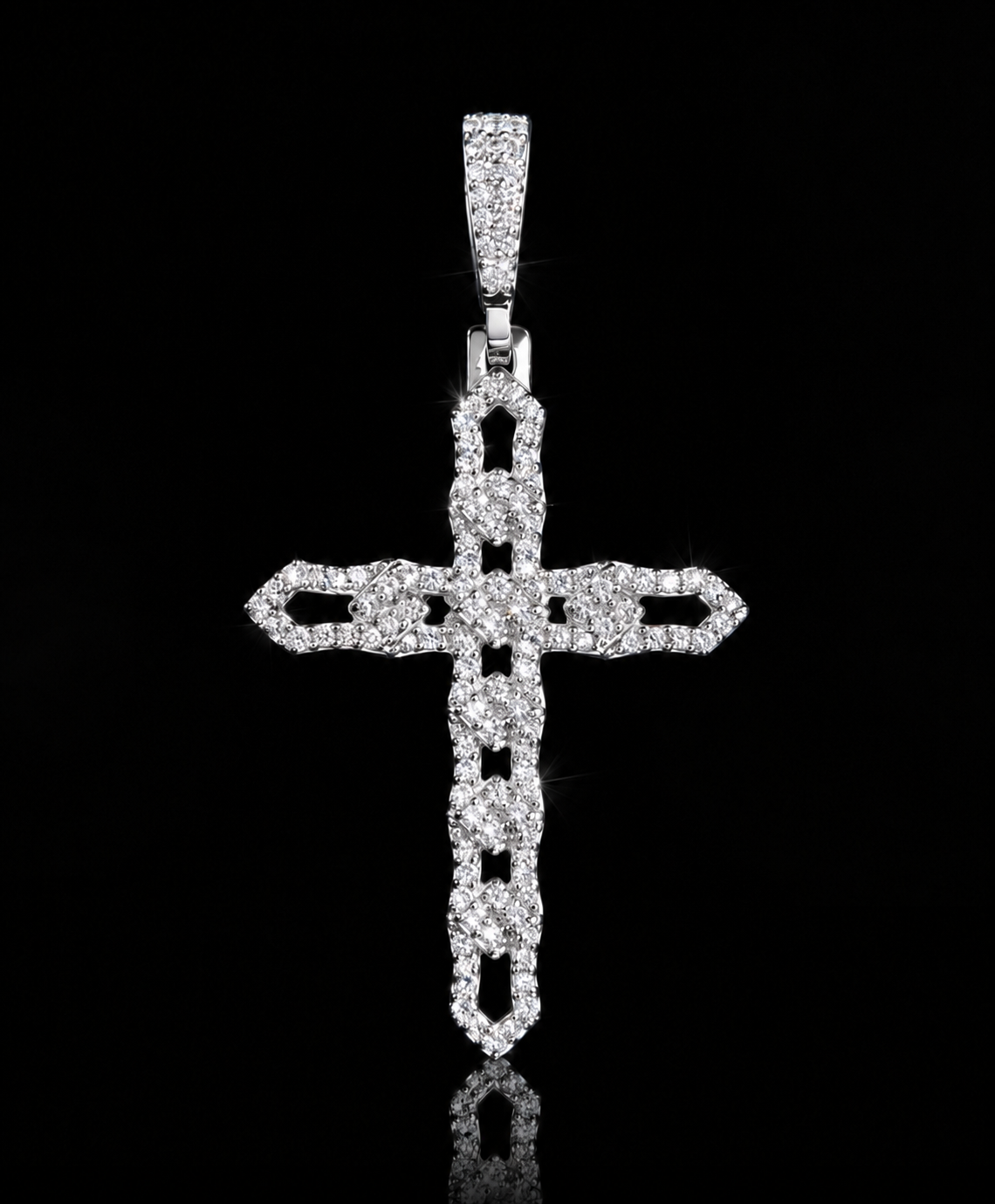 Pendentif croix full VVS1