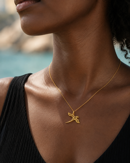 Collier paille en queue