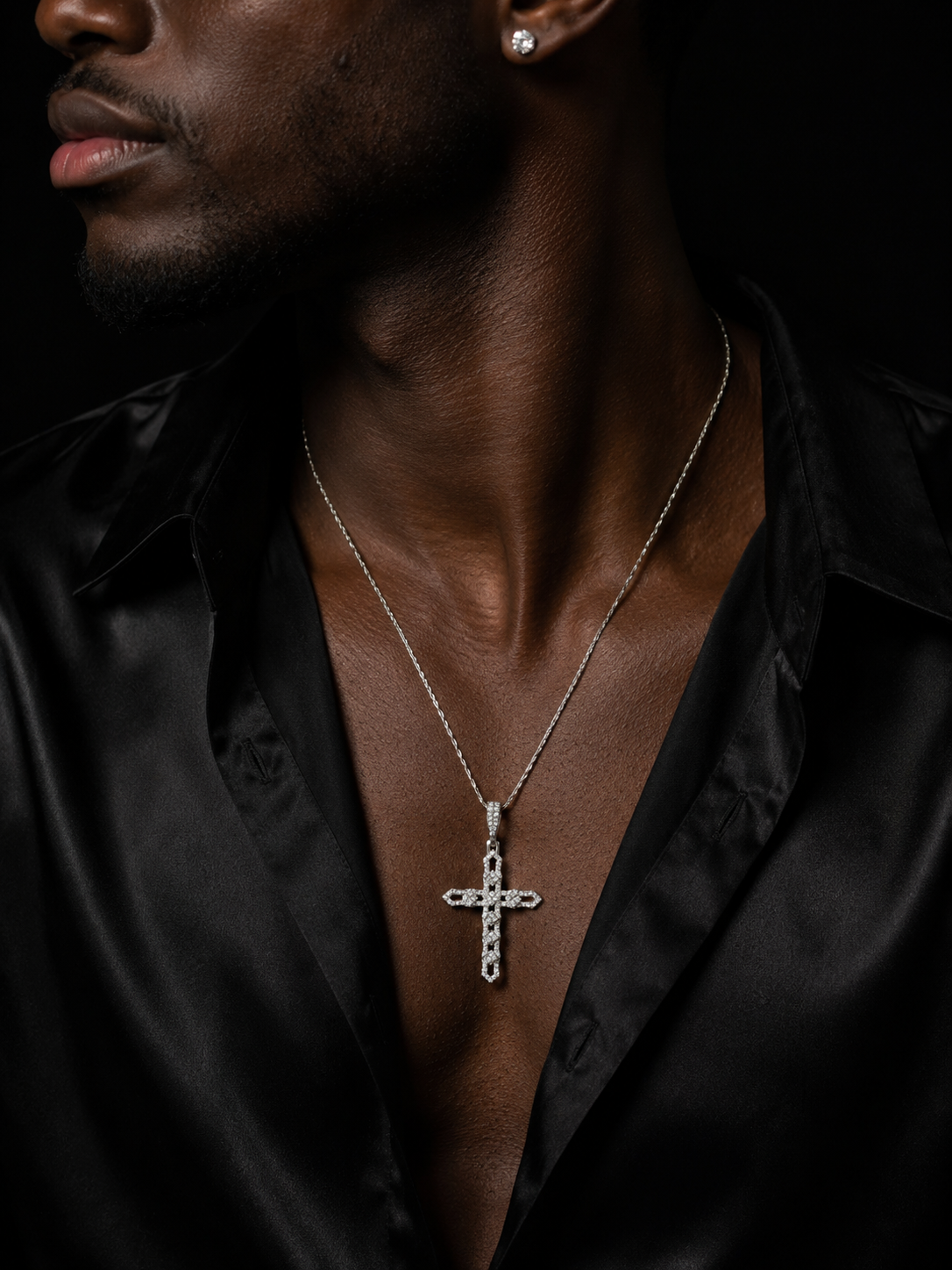 Pendentif croix full VVS1
