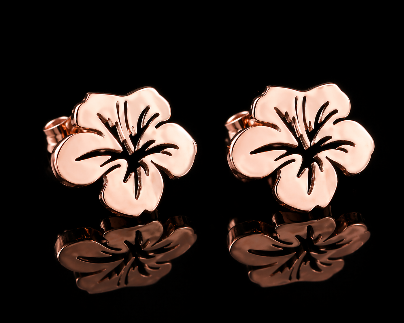 Boucles d'oreilles hibicus