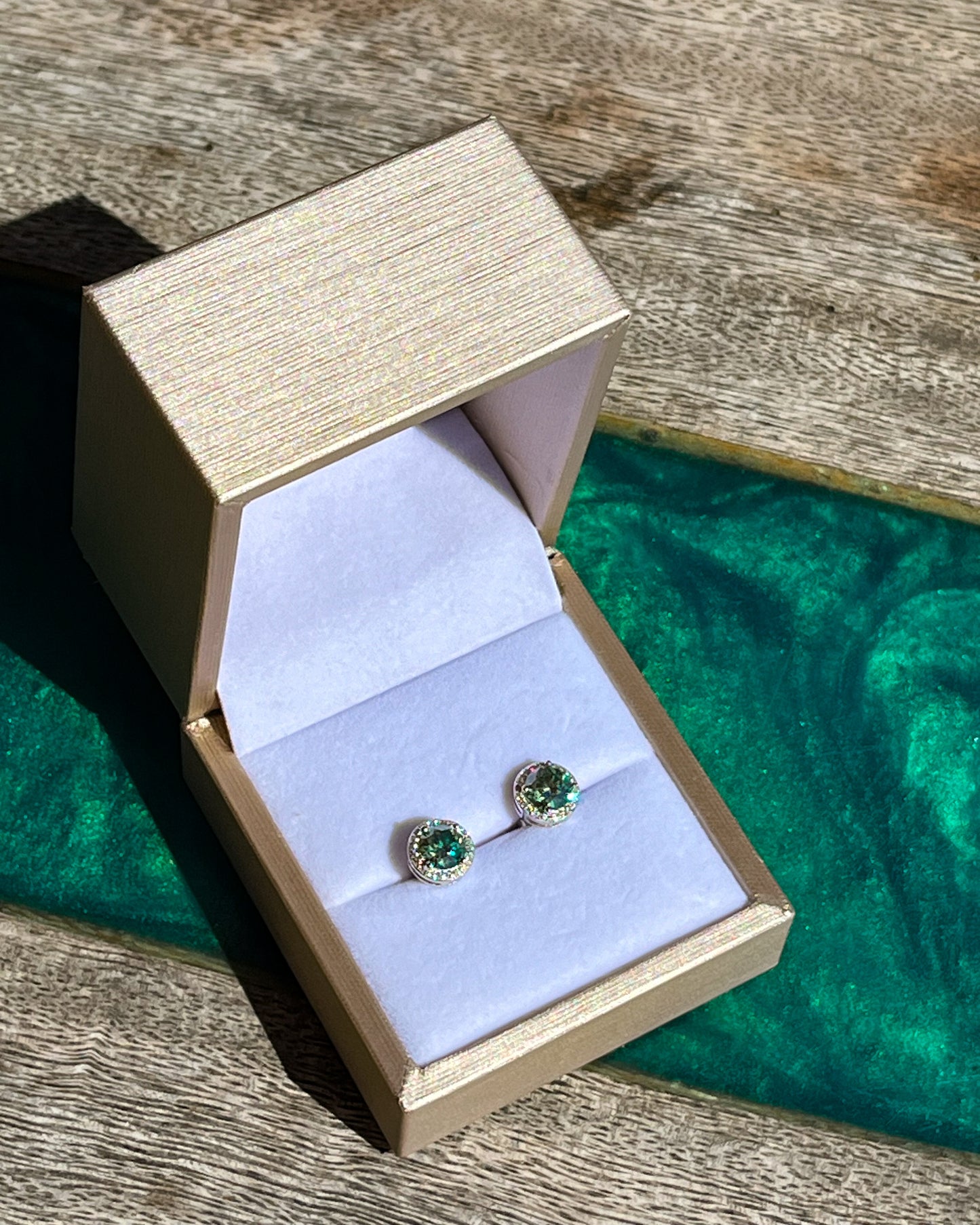 Boucles d’oreilles Argent- Moissanite VVS