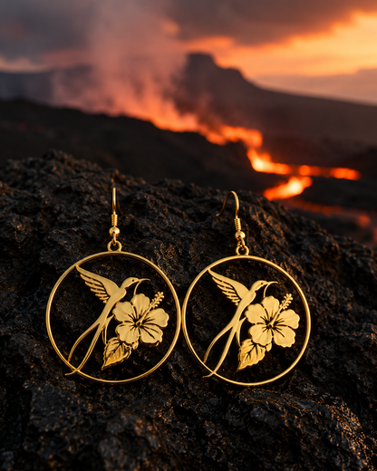 Boucles d’oreilles paille en queue