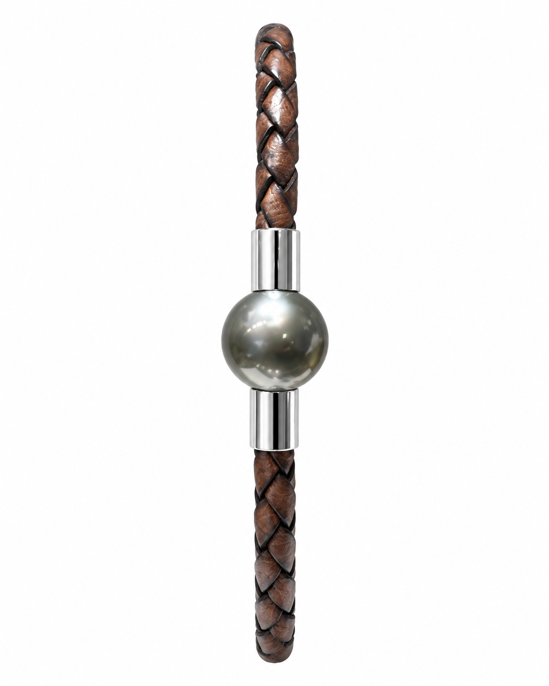 Bracelet Cuir et Perle de Tahiti