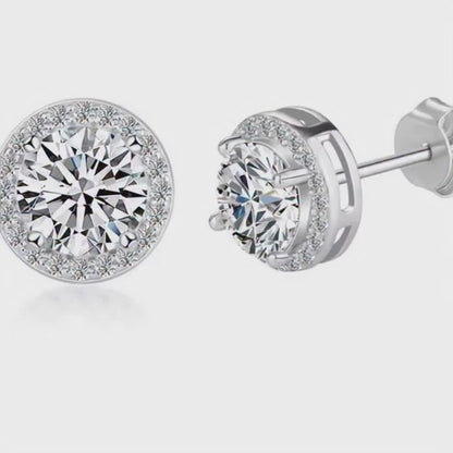 Boucles d’oreilles moissanite