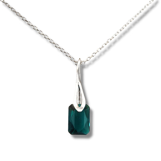 Collier Argent 925 et Cristal