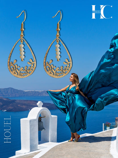 Boucles d'oreilles Acier et Plaqué Or