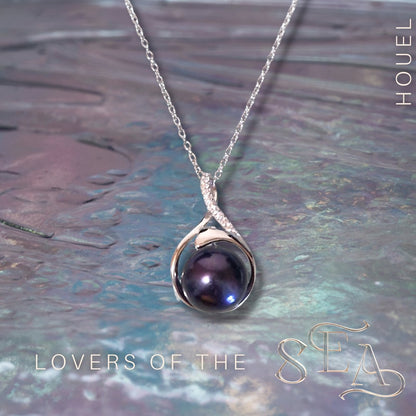 Collier Perle de Culture Mauve